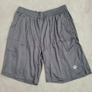 LOMSOE Men's Workout Drawstring Shorts Size Large Grey